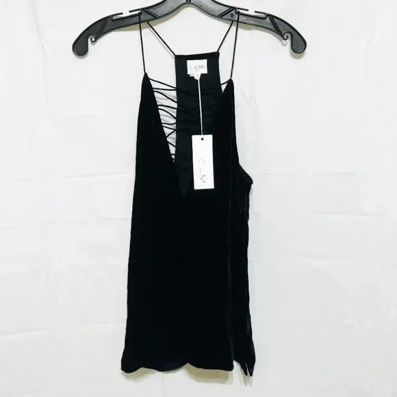 Cami NYC XS Black Strappy Silk Camilla Cami Tank NEW WITH TAGS - Picture 8 of 9